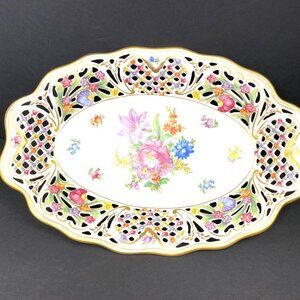 Schumann Bavaria Germany "Chateau" U.S.  "Chateau" U.S. Zone 12.5" Serving Plate